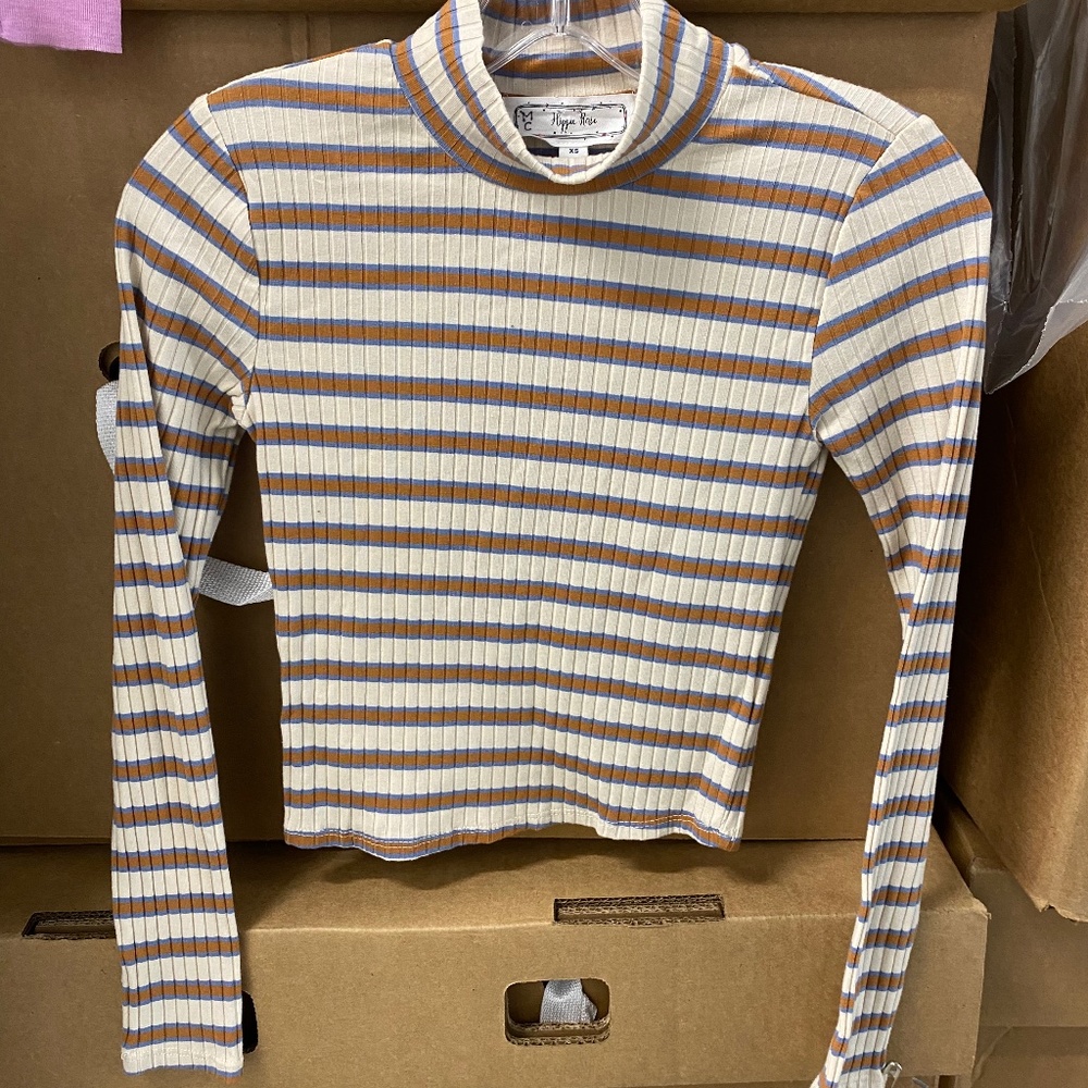 Stripes turtleneck